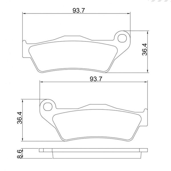 Imagem de Pastilha Freio Moto Cerâmica BMW K1200 K1300 2005 a 2014 Traseira Cobreq N1806C