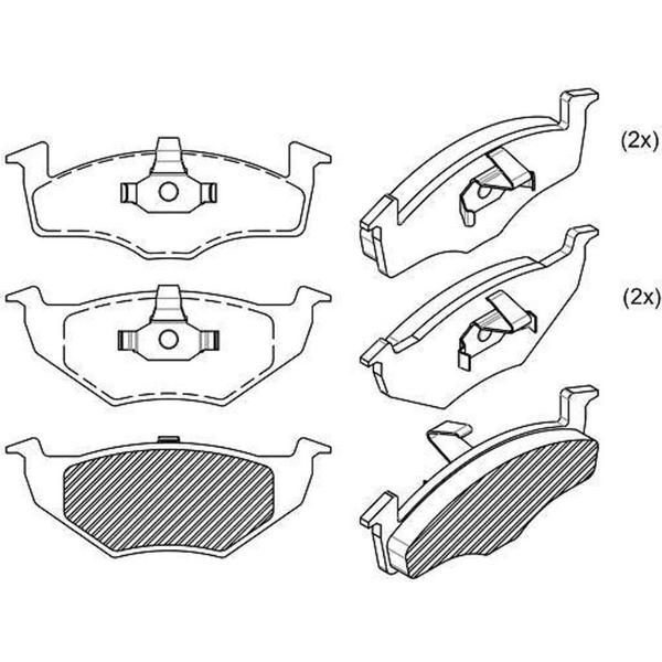 Imagem de PASTILHA FREIO para GOL V/ GOLF III 95/98 POLO CLASSIC 96/ S
