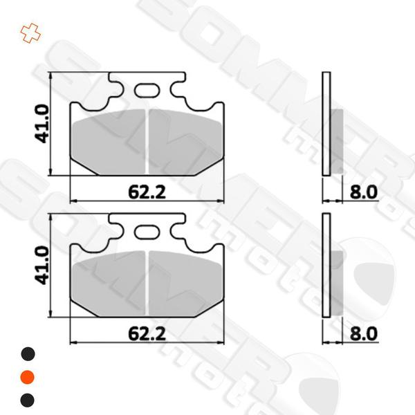 Imagem de Pastilha Freio Tras  Xtz 250 X/ Lander X 2008 em Diante