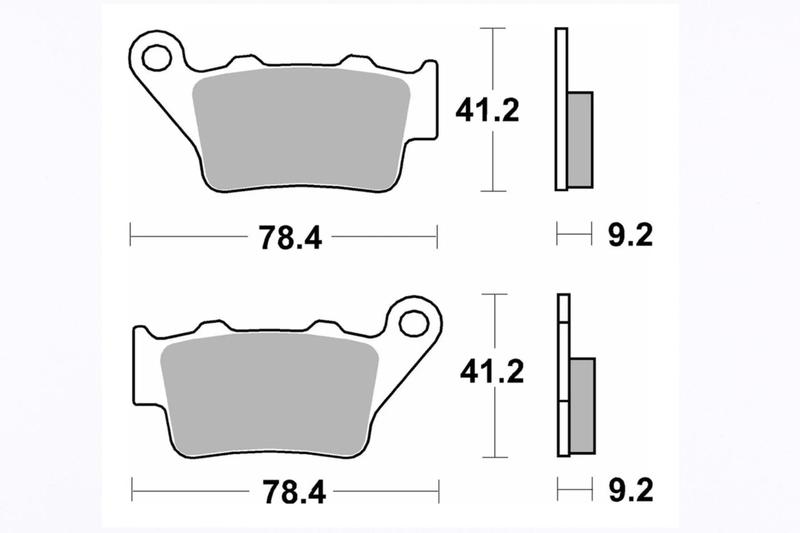 Imagem de Pastilha Freio Traseira Brembo SD Royal Enfield Meteor 350