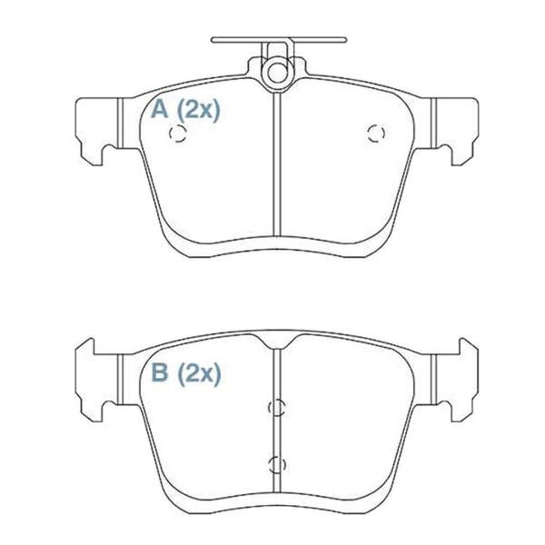 Imagem de Pastilha Freio Traseira Cerâmica Novo Golf 2013 Em Diante Willtec