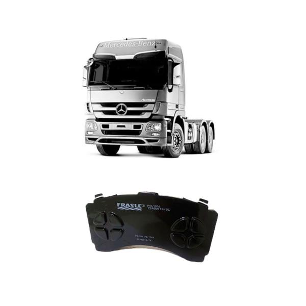 Imagem de Pastilha Freio Traseiro 207,5X114X30mm Mercedes Actros