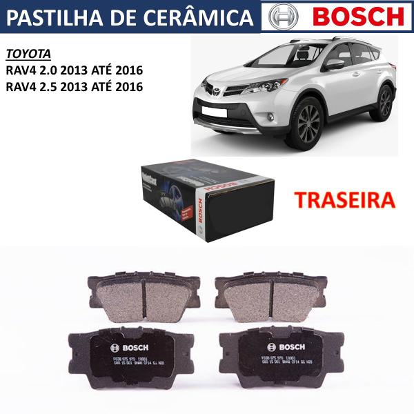 Imagem de Pastilha freio traseiro bosch ceramica toyota rav4 2.0 2016