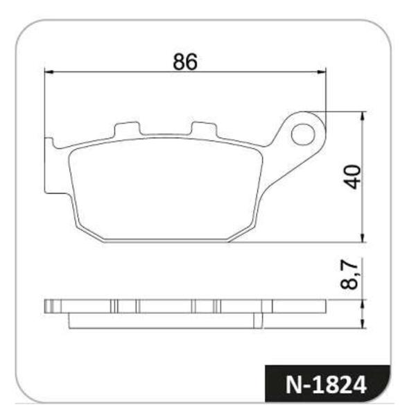 Imagem de Pastilha Freio Traseiro BUELL XB12R 1200 FIREBOLT 04-10 Cobreq