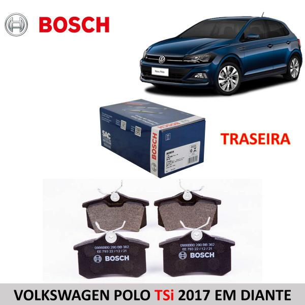 Imagem de PASTILHA FREIO TRASEIRO ORIG BOSCH VOLKSWAGEN POLO TSi 2019