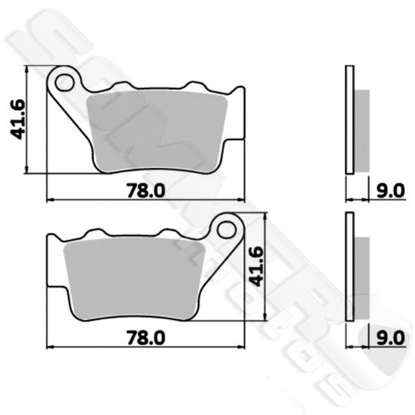 Imagem de Pastilha Freio Traseiro Royal Enfield Hunter 350 Fischer