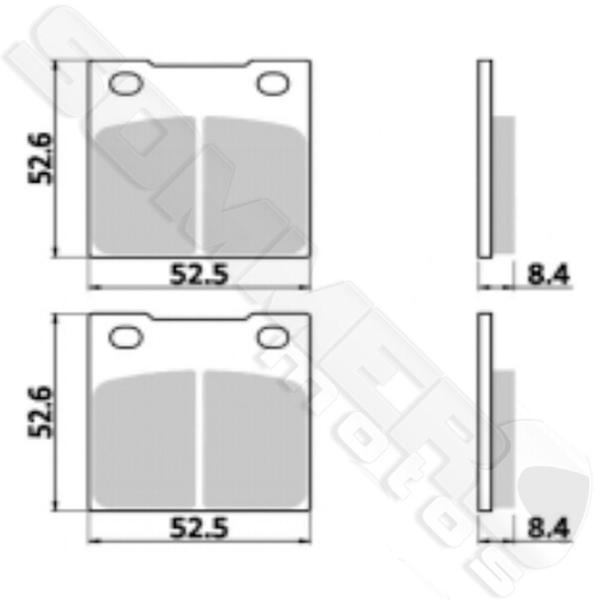 Imagem de Pastilha Freio Traseiro Suzuki GS 500 2004+ GP Tech