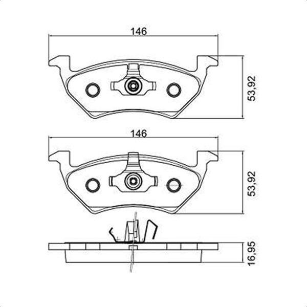 Imagem de Pastilha Freio Volkswagen Gol/saveiro/voyage G5/g6 2012 em Diante Dianteira Cobreq