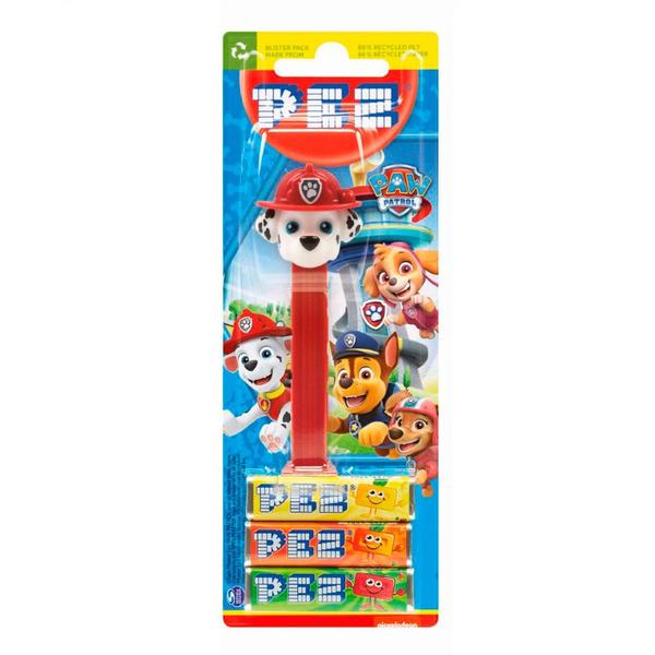 Imagem de Pastilha Pez com Dispenser Patrulha Canina Sabores e Cores Sortidas com 3 Unidades