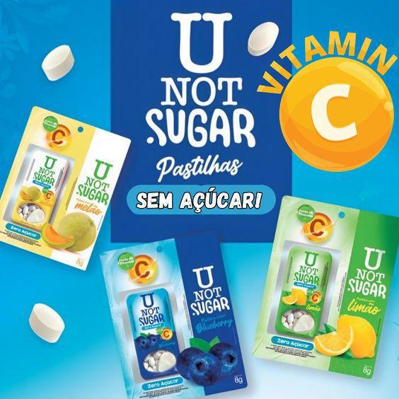 Imagem de Pastilha Sabor Limão Bala Rica em Vitamina C Sem Açúcar 