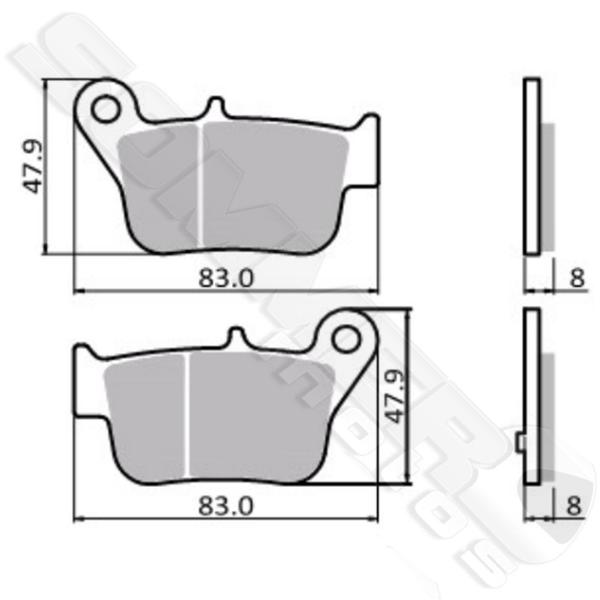 Imagem de Pastilha T Maxsym400 (Fj2620) - V82 - Valencia Brakes