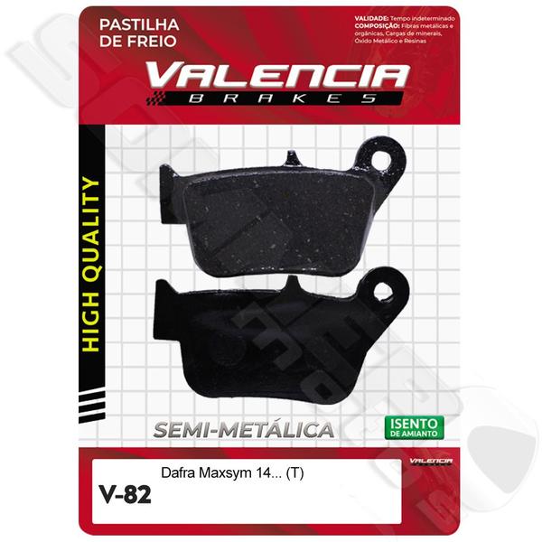 Imagem de Pastilha T Maxsym400 (Fj2620) - V82 - Valencia Brakes