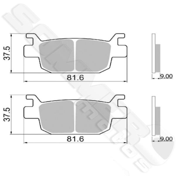 Imagem de Pastilha T Sh150I/Sh300 17 - V93 - Valencia Brakes