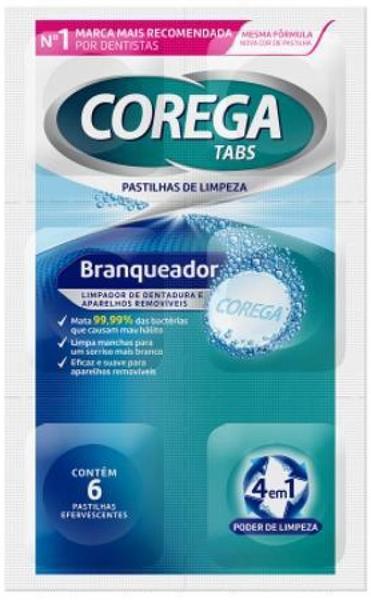 Imagem de Pastilhas Branqueadoras Corega Tabs 6 Unidades