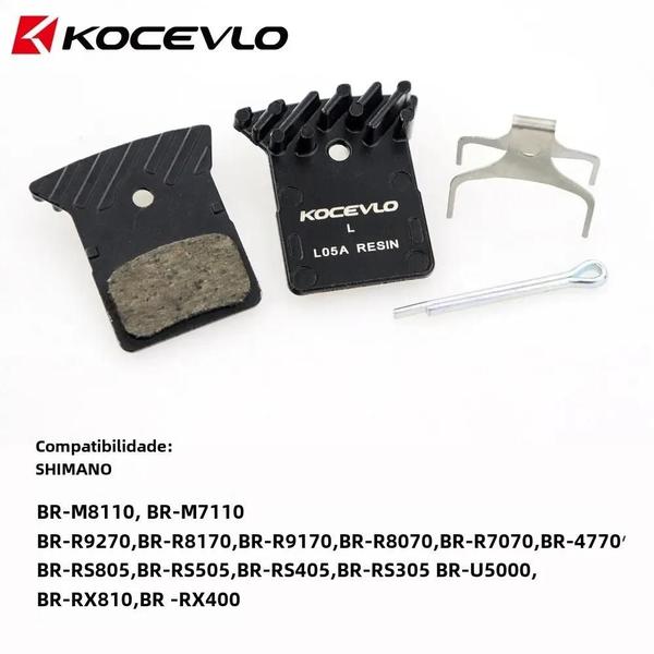 Imagem de Pastilhas de Freio a Disco para Shimano Kocevlo L05A e L03A - Resina e Metal