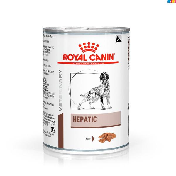 Patê Royal Canin Hepatic Cães Lata 420 g Imagem de Patê Royal Canin Hepatic Cães Lata 420 g