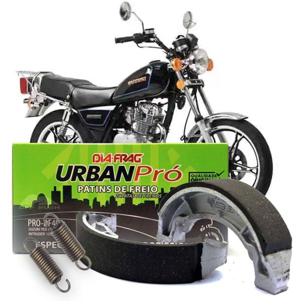 Imagem de Patim de Freio Diafrag Urban Pro - Suzuki Katana Yes 125 Intruder 125 GSR 150i - Traseiro - STANDARD (Com Molas)