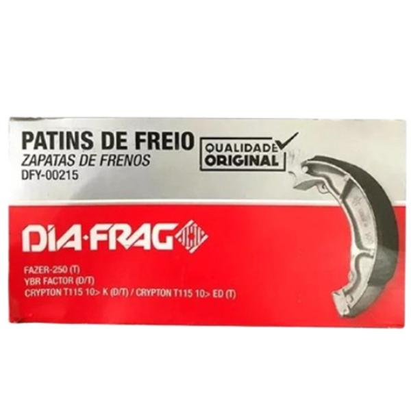 Imagem de Patim Lona De Freio Crypton 115, Factor, Fazer 150 Ys Dfy00215