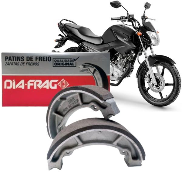 Imagem de Patim Lona de Freio Diafrag Std Ybr 125 Factor 125 Xtz 125 Xt 225 Virago 250 Crosser 150 Apache 150 Hunter