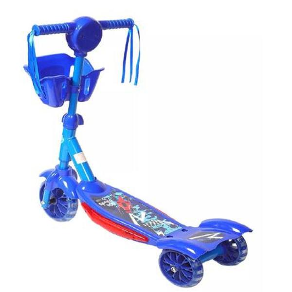 Imagem de Patinete 3 Rodas Infantil novo modelo, 3 em 1, Led musica e 3 rodas, cesto