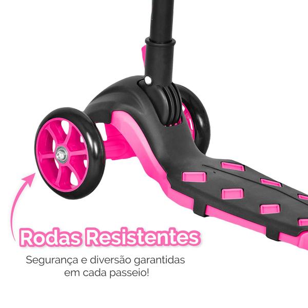 Imagem de Patinete 3 Rodas Infantil Radical Ajustável Para Crianças