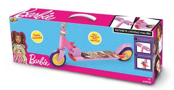 Imagem de Patinete Barbie 2 Rodas Rosa Fun