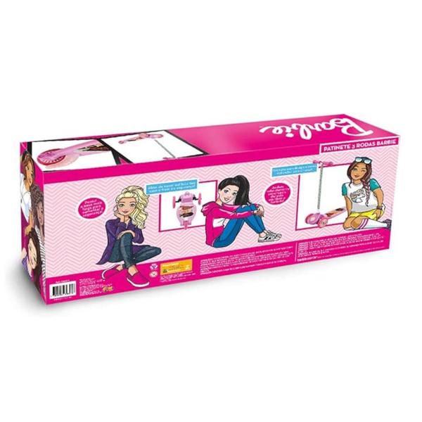 Imagem de Patinete Barbie 3 Rodas F00549 - Fun