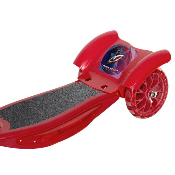 Imagem de Patinete Capitão América 3 Rodas Luz Led Infantil Regulavel