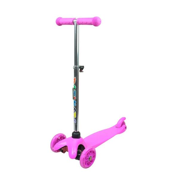 Imagem de Patinete de metal infantil 03 rodas com luzes led até 40kg