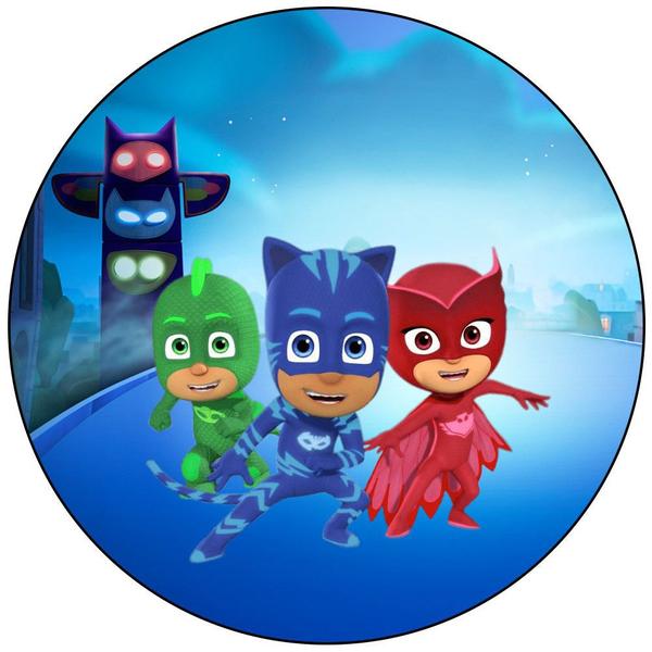 Imagem de Patinete Disney PJ Masks 3 Rodas Infantil Azul de Alumínio