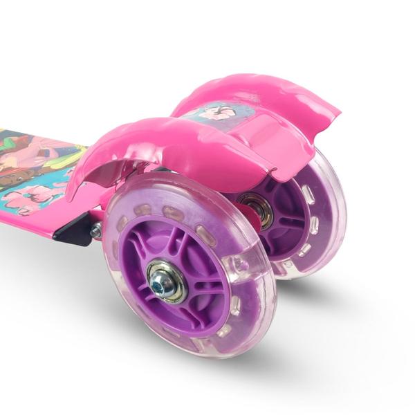 Imagem de Patinete Dobrável Para Crianças Princesas Disney Infantil Suporta Até 60 Kg - Etitoys