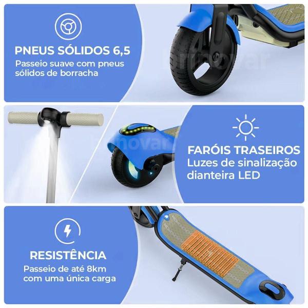 Imagem de Patinete Elétrico Infantil Portátil Bluetooth ul Brinovar