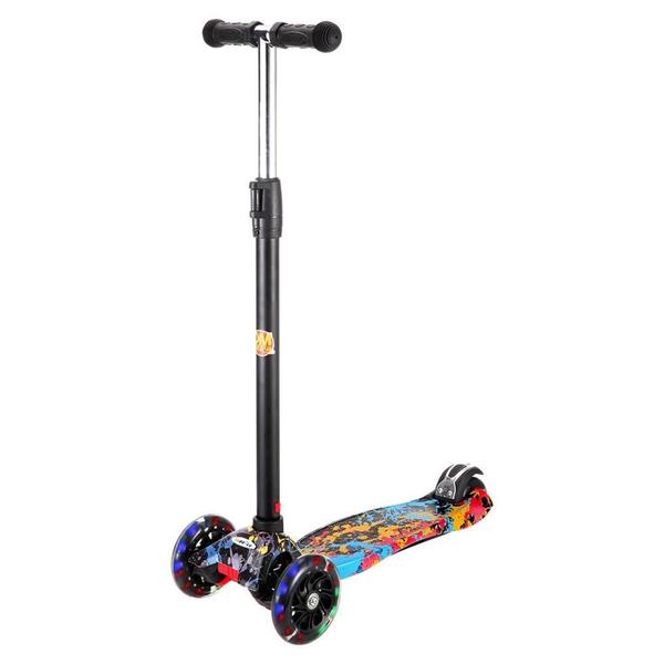 Imagem de Patinete Flash Radical 3 Rodas Infantil Luzes Dm Toys