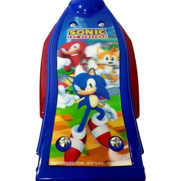 Imagem de Patinete Infantil 03 Roda Cesta,Musica,Luz Personagem:Sonic