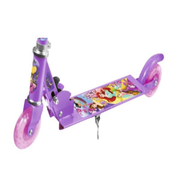 Imagem de Patinete Infantil 2 Rodas Princesas Disney Ariel + Capacete