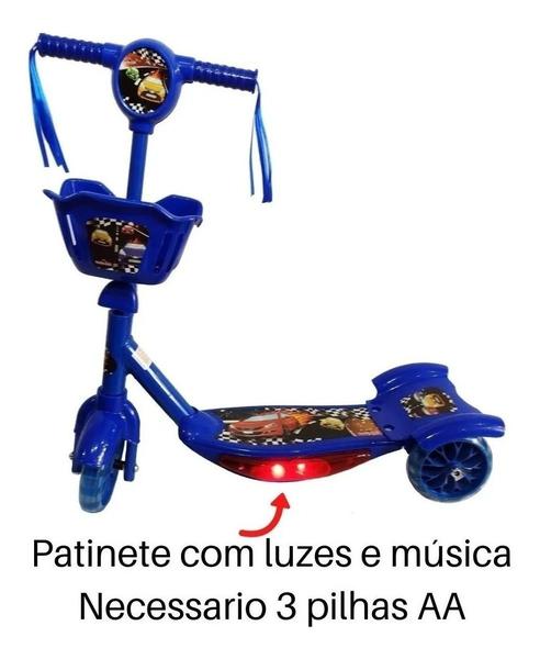 Imagem de Patinete Infantil 3 Rodas Com Música E Luz  Radical Criança