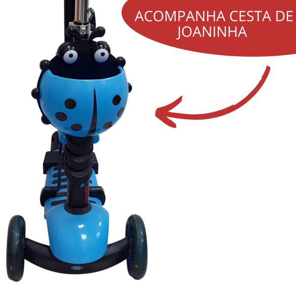 Imagem de Patinete Infantil 3 Rodas Importway 3 Em 1 Azul Com Banco