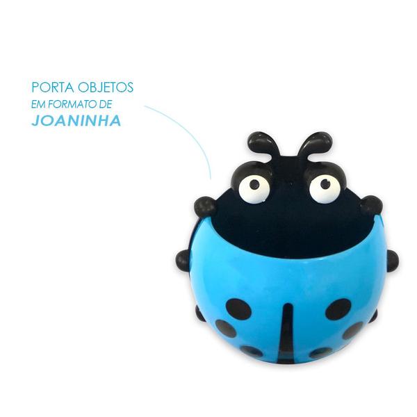 Imagem de Patinete Infantil 3 Rodas Joaninha 2 Em 1 Com Luz - Azul