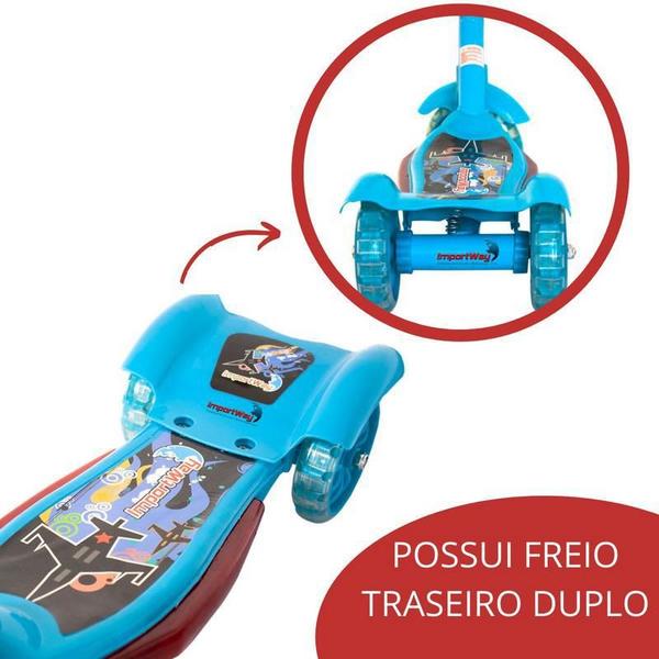 Imagem de Patinete Infantil 3 Rodas Musical Luzes Cesta ul Importway