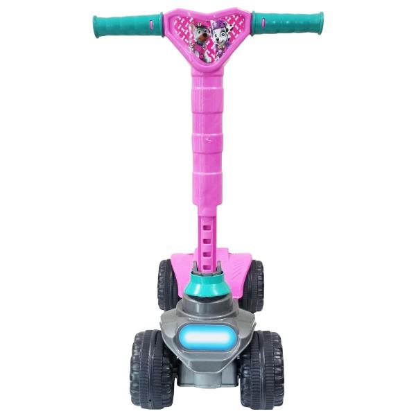 Imagem de Patinete Infantil 4 rodas Menina Rosa - 2 a 5 anos - 64cm Altura - 4 Regulagens Altura - Dobrável - Certificado Inmetro