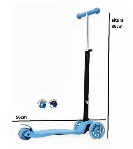 Imagem de Patinete Infantil Azul com Rodinhas LED