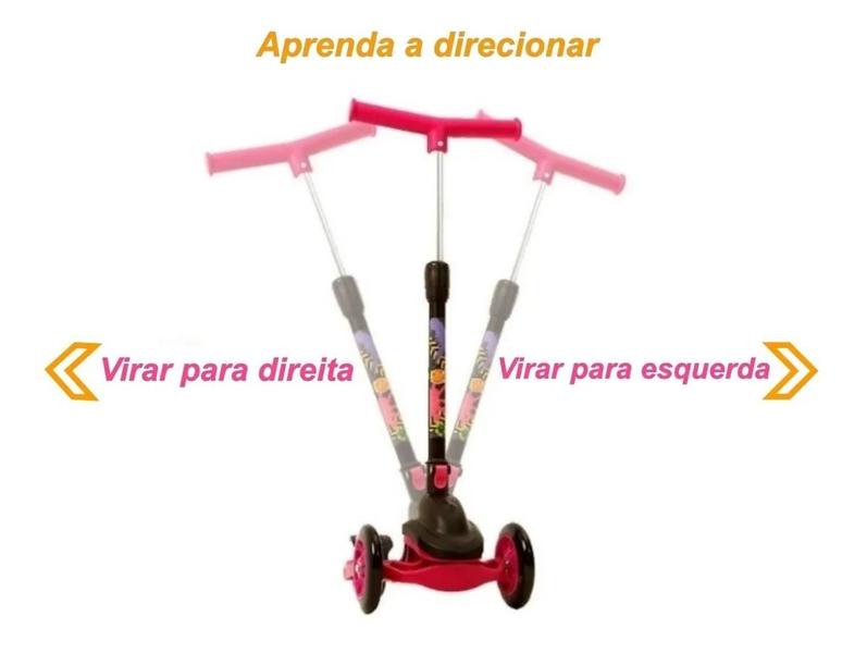 Imagem de Patinete Infantil Dm Toys Radical Power New Rosa