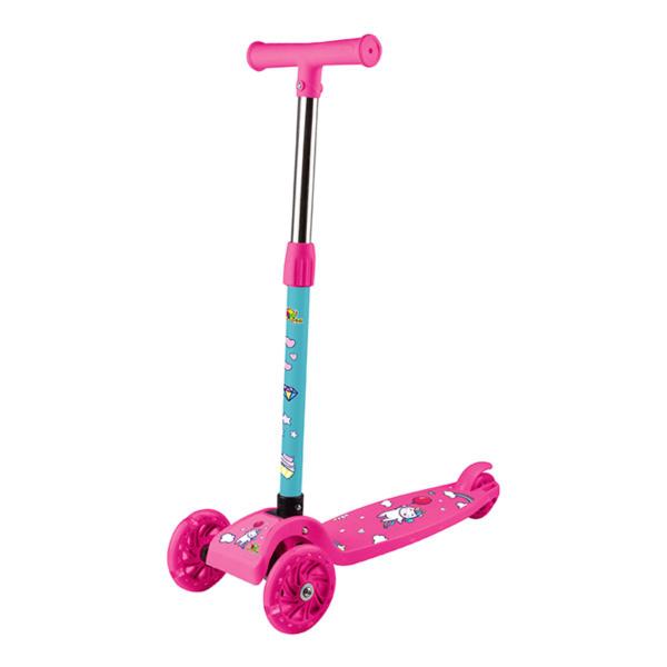 Imagem de Patinete Infantil do Unicórnio Para Crianças Até 40Kg Rosa