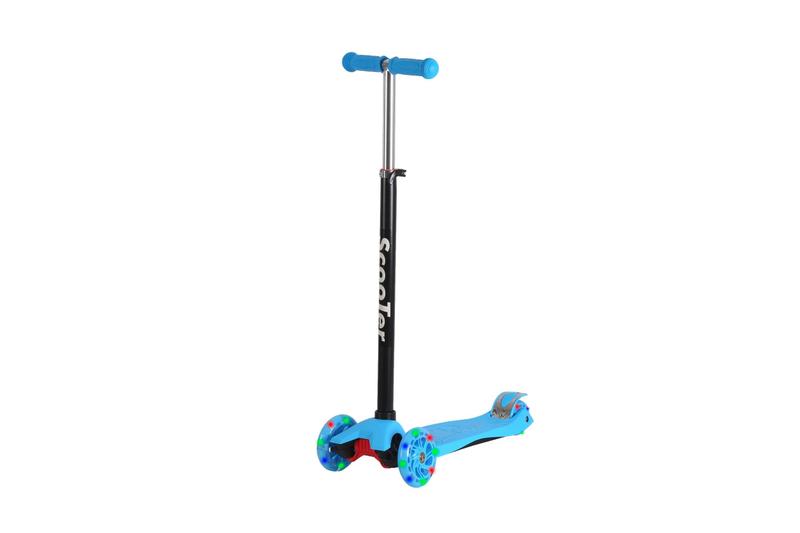 Imagem de Patinete Infantil Dobrável e Ajustável para Meninos e Meninas  Com Design Resistente e Seguro  Ideal para Crianças e Adolescentes  Rodas de LED 