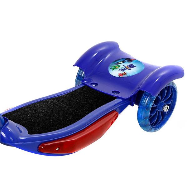 Imagem de Patinete Infantil Pj Masks Com Cesta 3 Rodas Com Led Azul