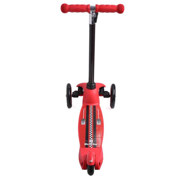 Imagem de Patinete Infantil Ricbrinc Racer 3 Rodas Vermelho com Ajuste de Altura Suporta Até 50kg