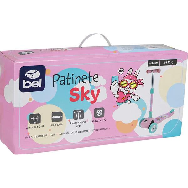 Imagem de Patinete Infantil Sky Regulável Rosa Bel