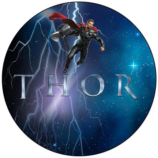 Imagem de Patinete Infantil Thor Marvel 3 Rodas Com Led Azul e Som