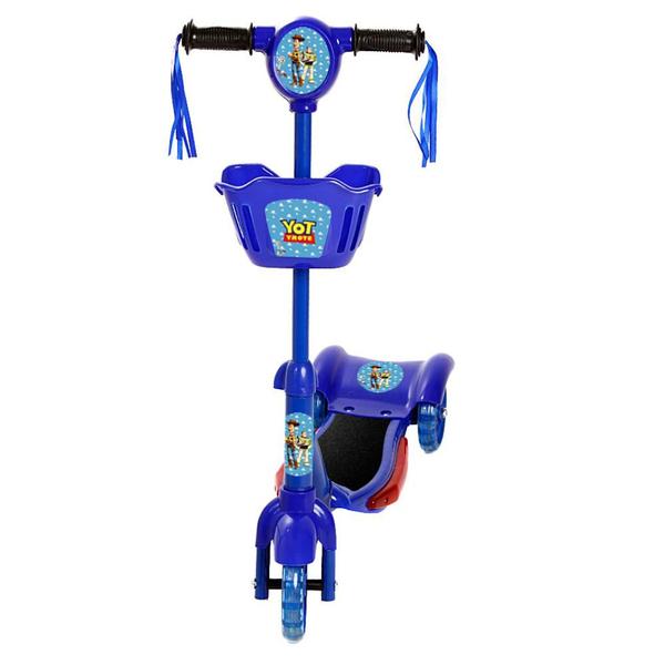 Imagem de Patinete Infantil Toy Story 3 Rodas Com Led e Som Azul