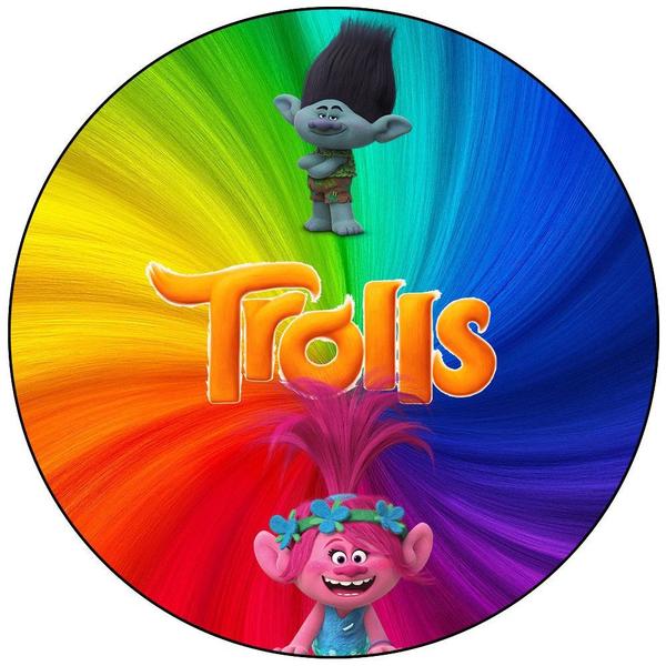 Imagem de Patinete Infantil Trolls de Três Rodas Ajuste de Altura Azul